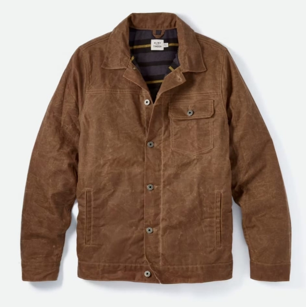 Flint and Tinder Men's Brown Lightweight Jacket